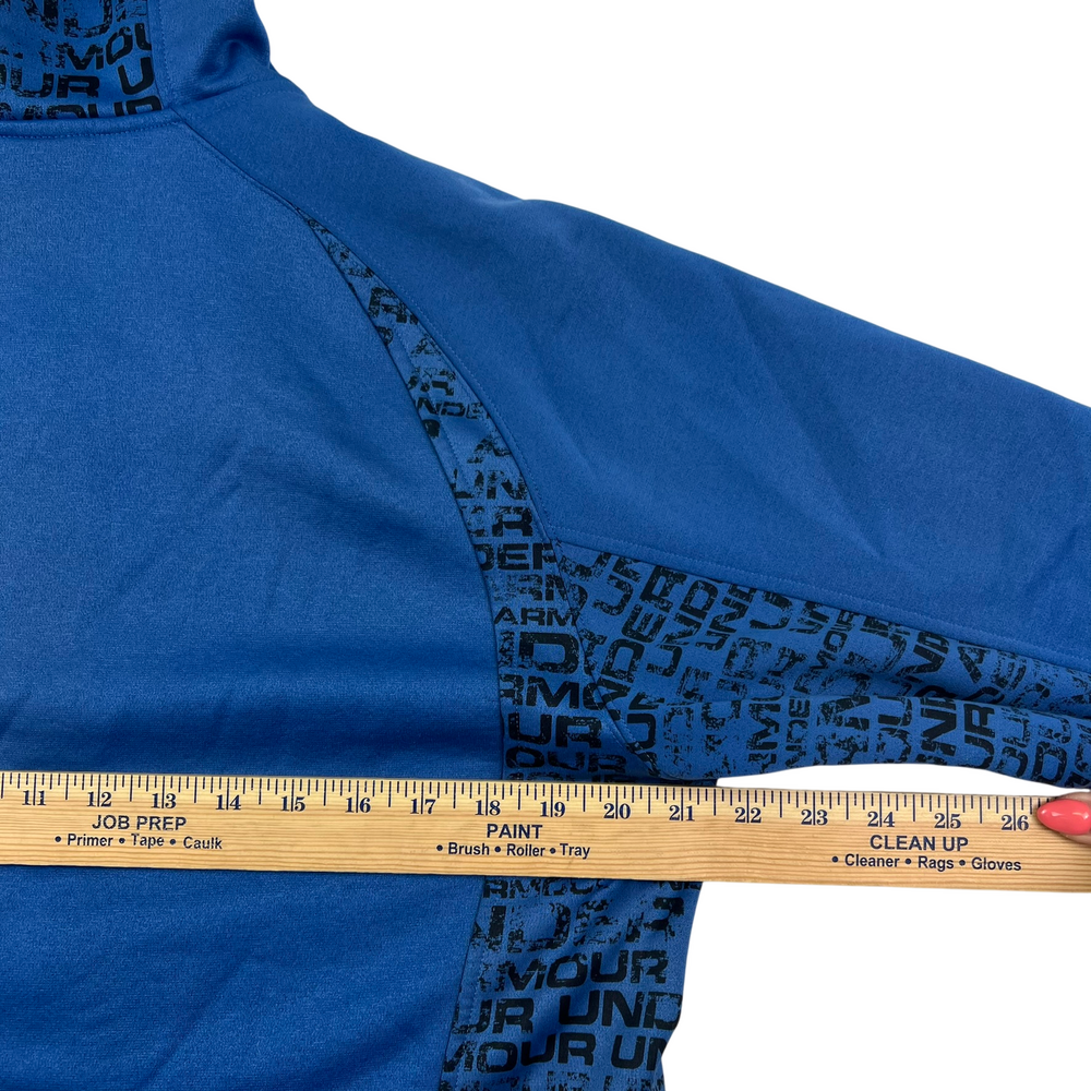 Under Armour Jacket Mens Medium ColdGear Logo Full Zip Hooded Fleece Lined - Picture 11 of 15